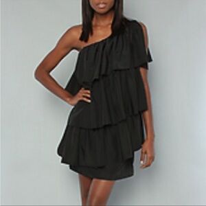 Blaque label black dress ruffle size M